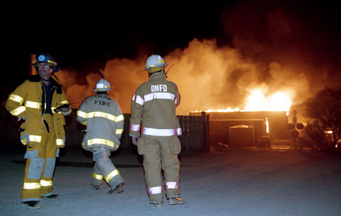 Fire at Old Tucson